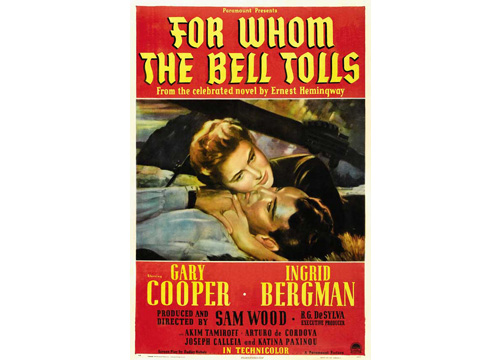 Cartel de la película For whom the bell tolls