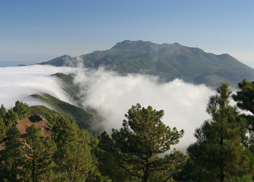 Volcán Cumbre Vieja en la isla de La Palma, Gran Canaria