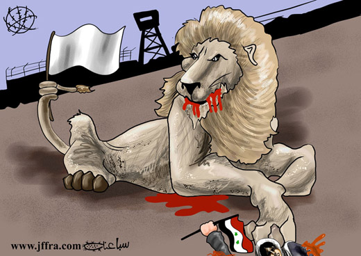 Viñeta cómica en relacion al mundo arabe de www.jfra.com