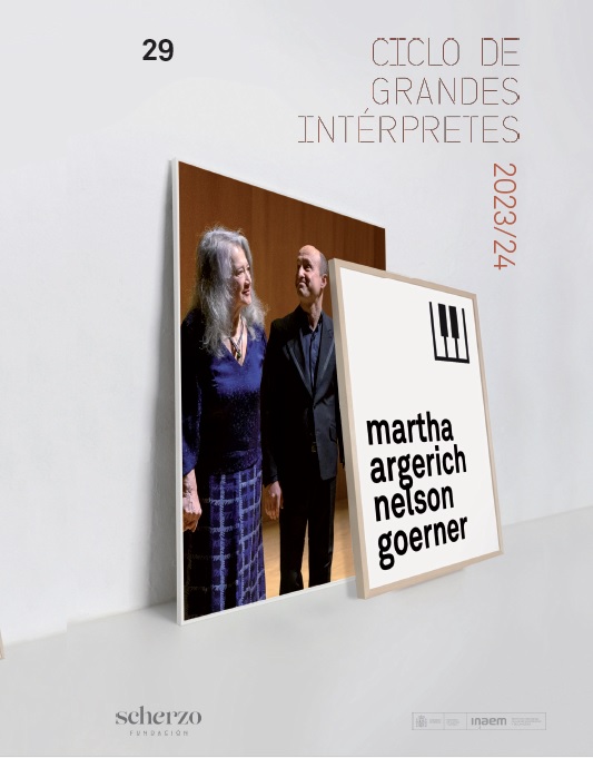 Portada del programa del concierto de Marta Argerich y Nelson Goerner