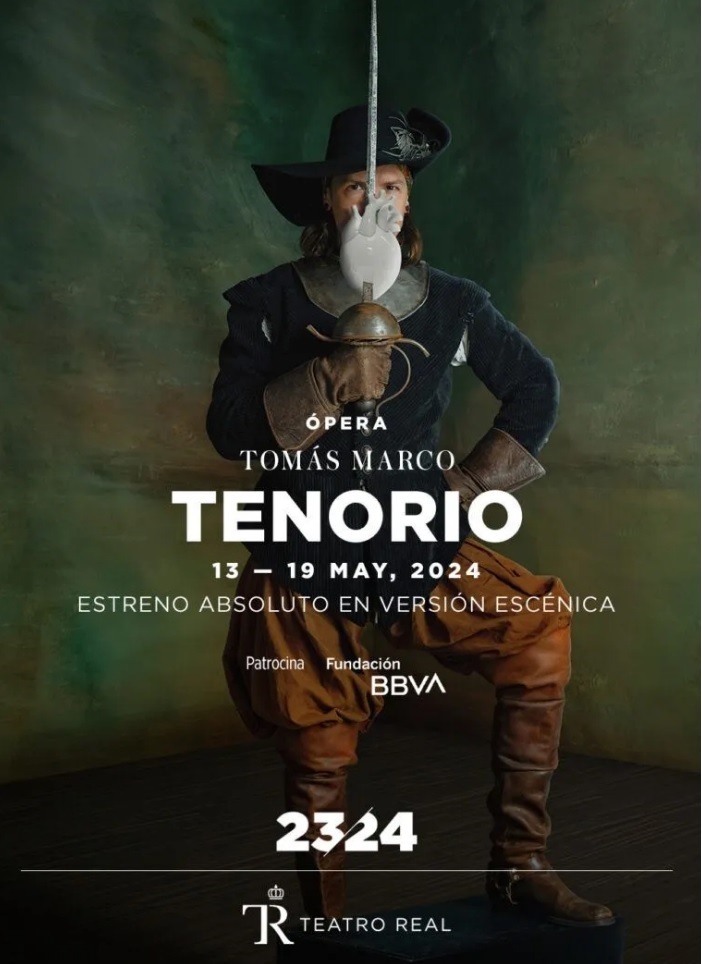 Cartel de "Tenorio" de Tomás Marco en el Teatro Real