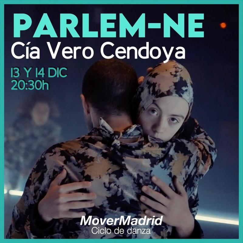 Cartel de Parlem-ne de la Cía Vero Cendoya - MoverMadrid - Cuarta Pared