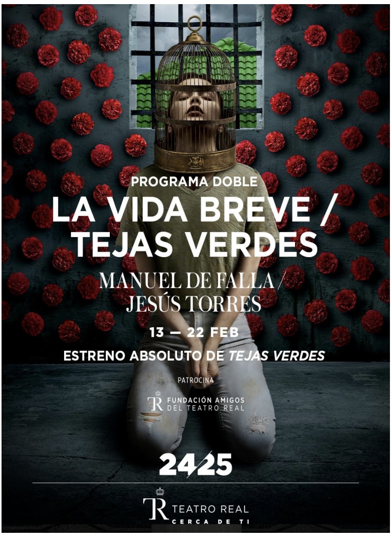 Portada del programa doble 'La vida breve' y 'Tejas Verdes' en el Teatro Real